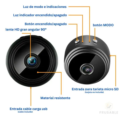 MINI CÁMARA ESPÍA GO PRO - WIFI, FULL HD